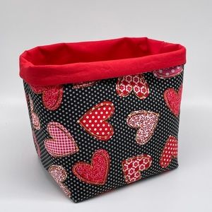 Handmade Valentine’s Day Decor / Valentines Basket / Storage and Organization
